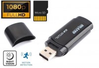 Kamera ukrytá v USB klíči s FULL HD + noční vidění + detekce