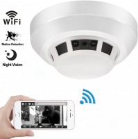 Wifi kamera v kouřovém senzoru FULL HD s IR LED nočním viděním