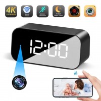 Budík s kamerou 4K - kamera v budíku s WIFI (iOS/Android)