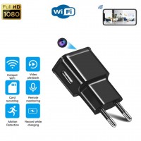 WiFi P2P FULL HD spy kamera  v adaptéru pro nabíječku na mobil