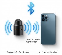 Špionážní sluchátko + mikrofon pro připojení k telefonu