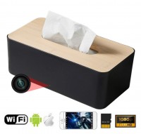 Kamera v držáku na kapesníky + WiFi / P2P + FULL HD